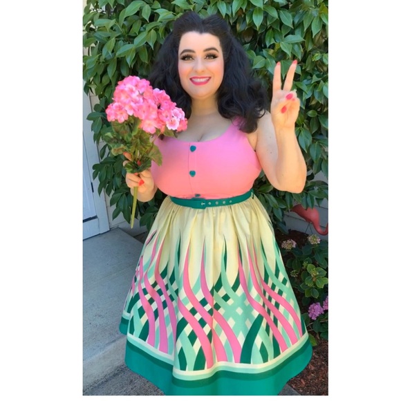 VooDoo Vixen Sabrina Watermelon Pink Dress XXL NWT - Picture 3 of 6